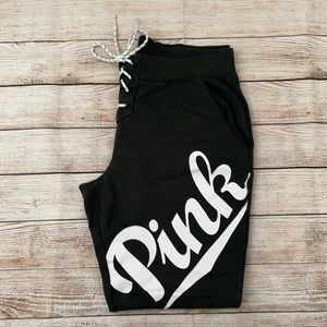 VS PINK lace up sweat pants, Size L, GUC